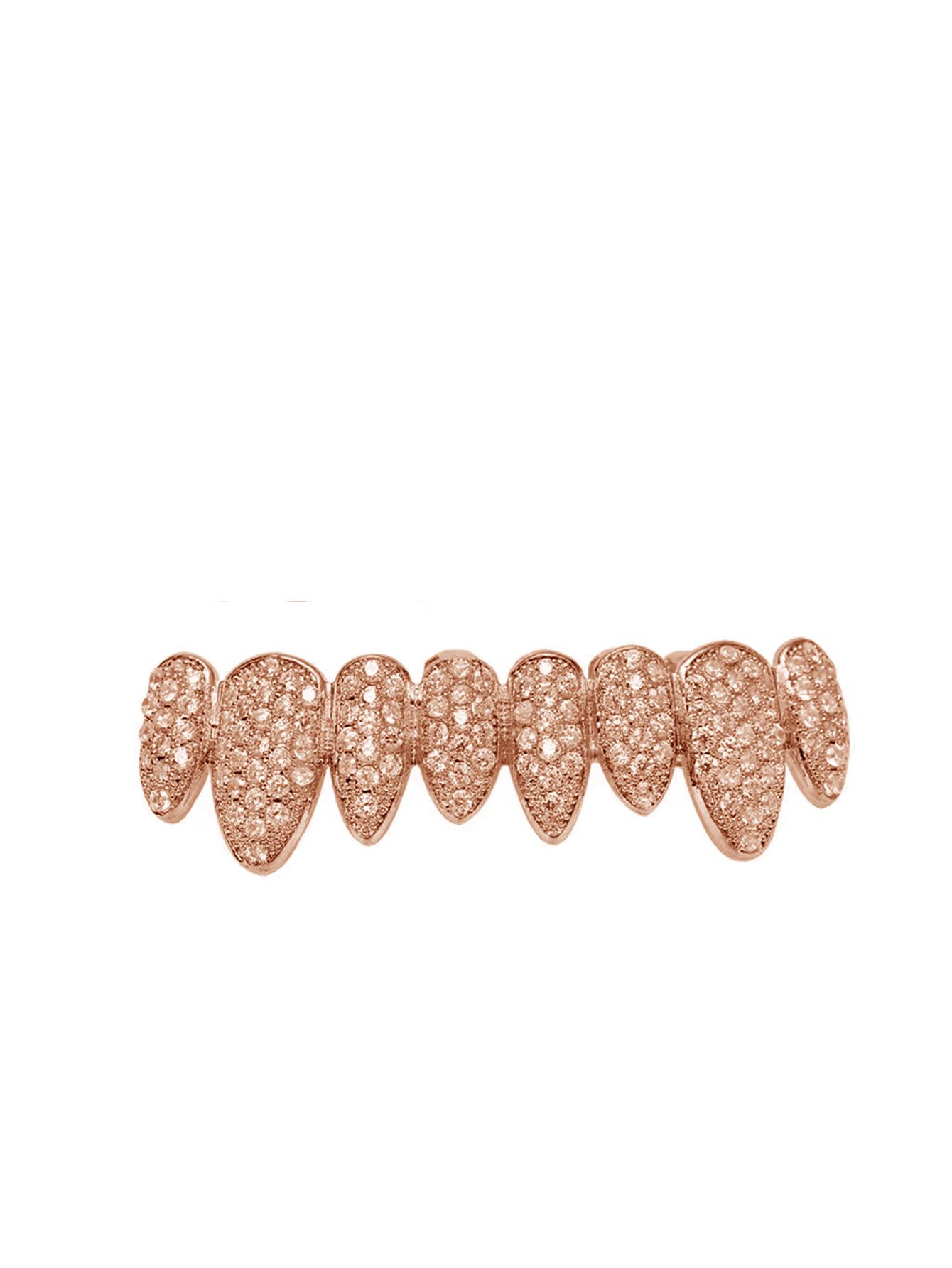 European & American Hip Hop Irregular Zirconia Grillz for Upper & Lower Teeth
European & American Hip Hop Irregular Zirconia Grillz for Upper & Lower Teeth