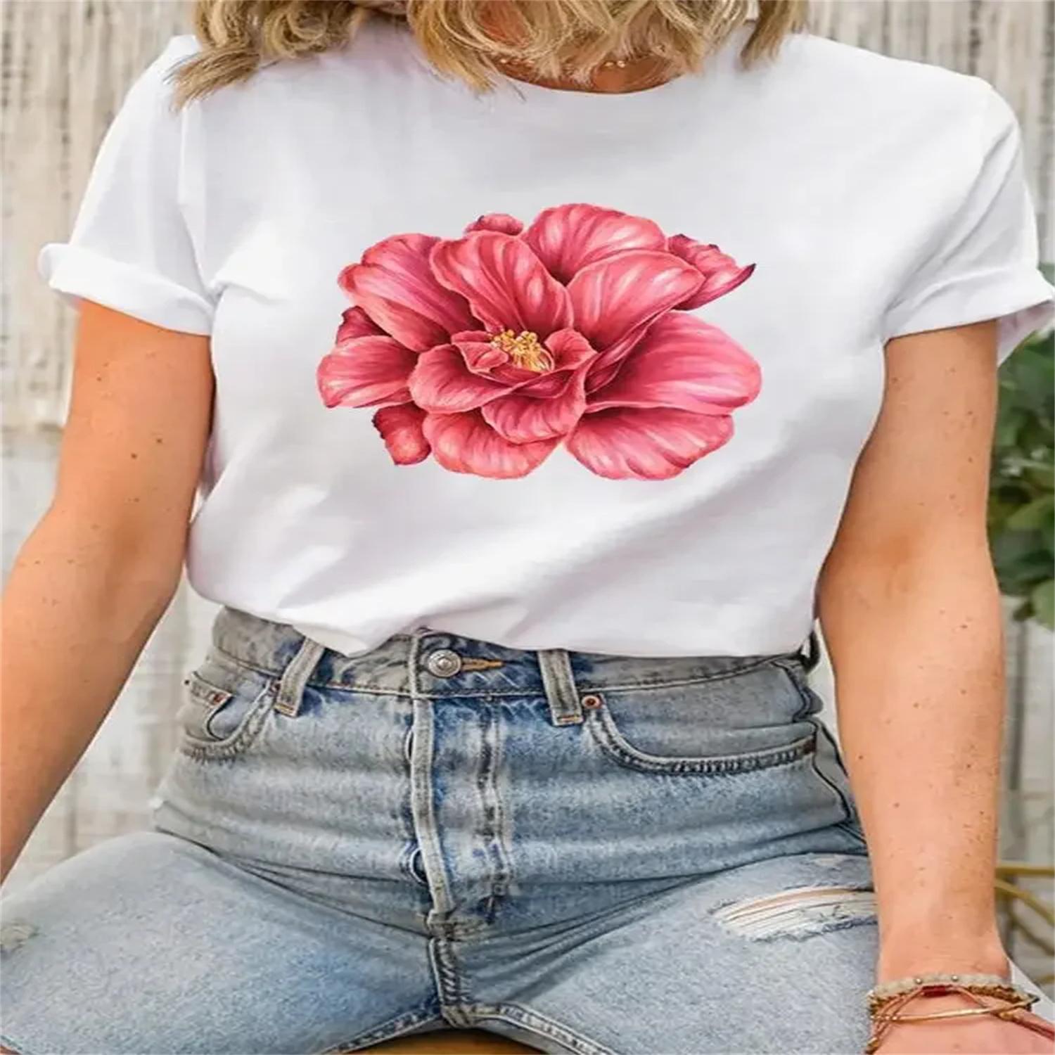 Short Sleeve Clothing Fashion Print Women O-neck Clothes Graphic T-shirt Lady Top Female Watercolor Trend Cute Shirt Tee XXXXXL білий
Short Sleeve Clothing Fashion Print Women O-neck Clothes Graphic T-shirt Lady Top Female Watercolor Trend Cute Shirt Tee XXXXXL білий