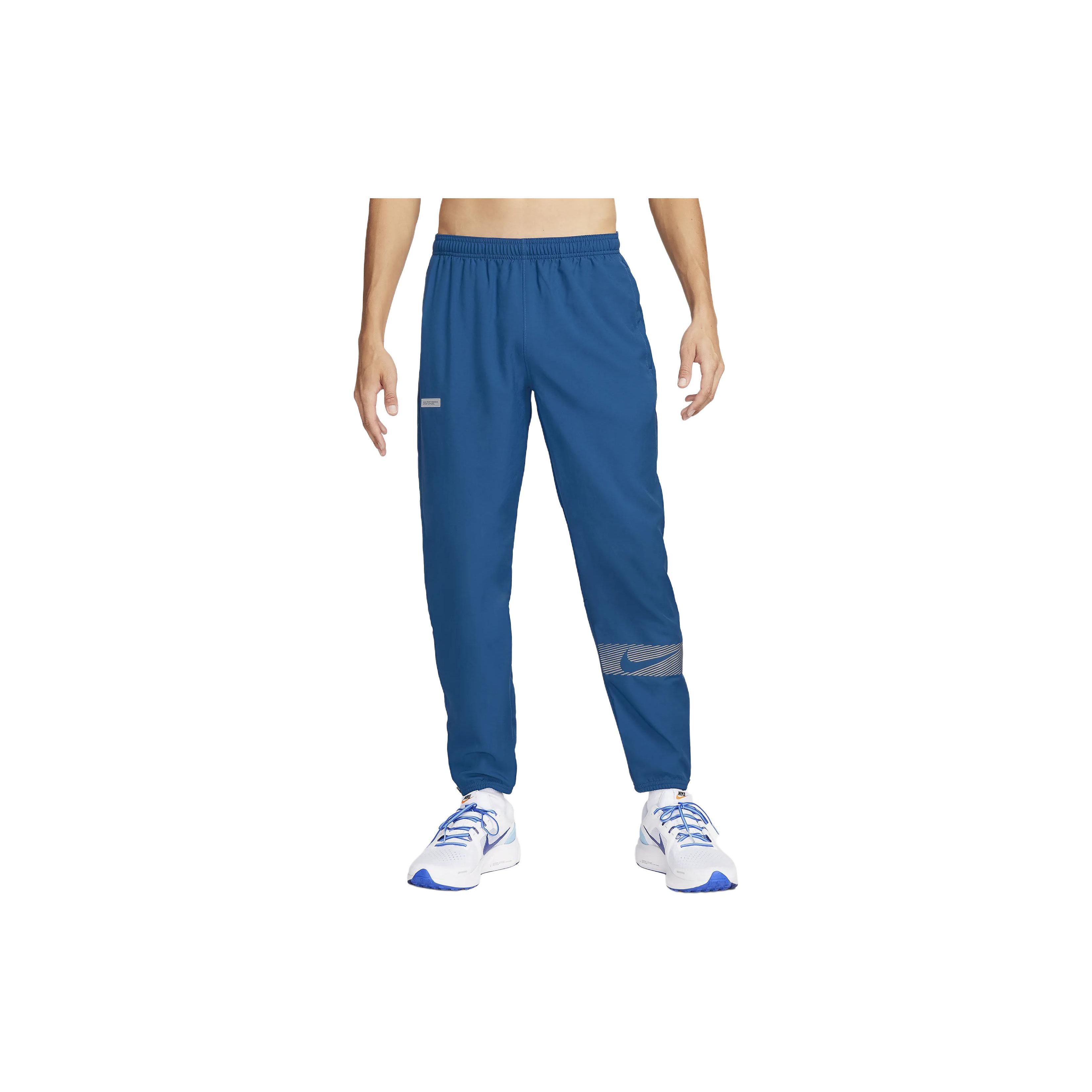 Nike Штаны для бега Dri-Fit Woven со светоотражающими полосками, средней посадки, облегающего кроя, эластичной талией и манжетами на щиколотках, мужские брюки, цвет: синий FB8560-476 M
Nike Штаны для бега Dri-Fit Woven со светоотражающими полосками, средней посадки, облегающего кроя, эластичной талией и манжетами на щиколотках, мужские брюки, цвет: синий FB8560-476 M