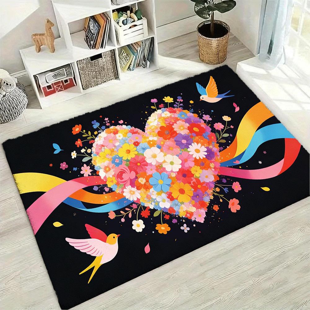 Hand-drawn Floral Heart Mother s Day Gift Picture Tatami Carpet Reading and Resting Area Floor Mat Great Home Item Area Rug 50X80CM
Hand-drawn Floral Heart Mother s Day Gift Picture Tatami Carpet Reading and Resting Area Floor Mat Great Home Item Area Rug 50X80CM