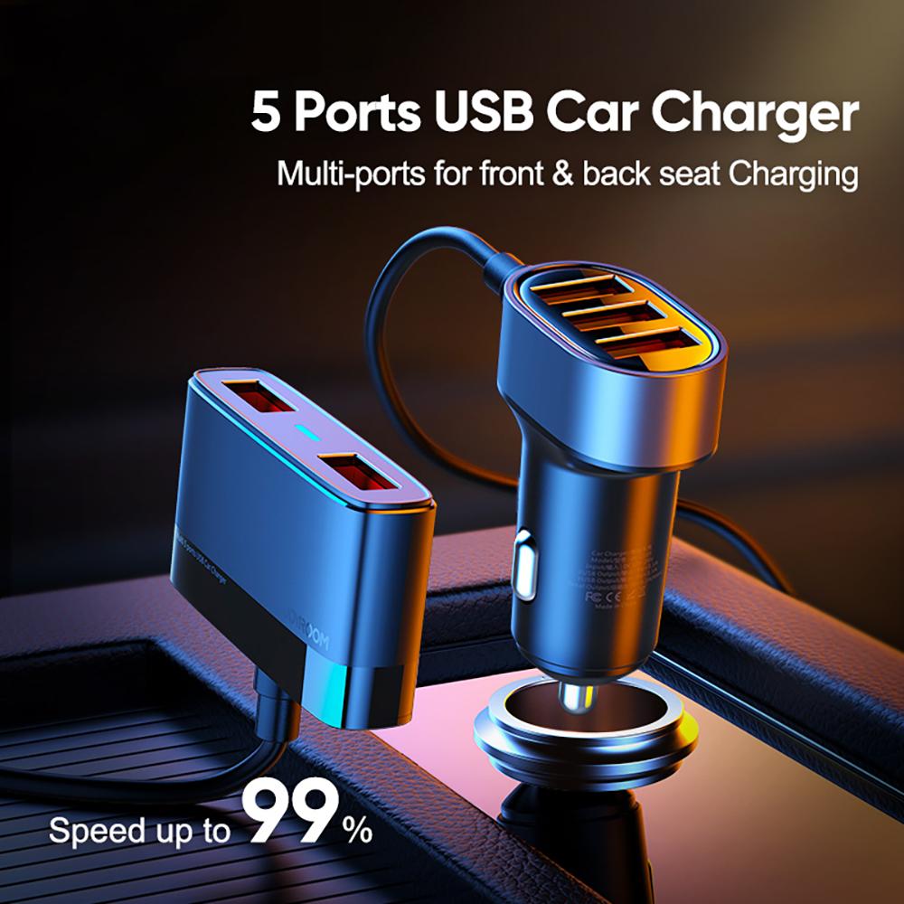 JOYROOM JR-CL03 5 USB Адаптер-автомобільний зарядний пристрій з кількома портами для Samsung Xiaomi iPhone As Shown A
JOYROOM JR-CL03 5 USB Адаптер-автомобільний зарядний пристрій з кількома портами для Samsung Xiaomi iPhone As Shown A