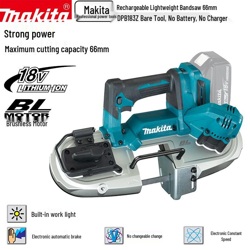 Makita DPB183 18V Cordless Portable Bandsaw CN plug (adapter included)
Makita DPB183 18V Cordless Portable Bandsaw CN plug (adapter included)