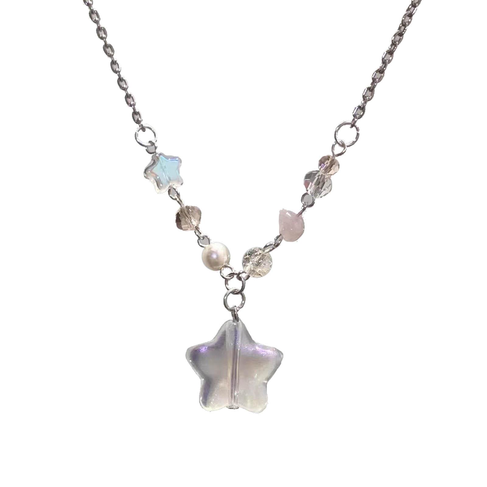 Simple Crystal Star Pendant Necklace Women Neck Chain Girls Choker Clavicular Chain Versatile Accessory for Any Occasion 1
Simple Crystal Star Pendant Necklace Women Neck Chain Girls Choker Clavicular Chain Versatile Accessory for Any Occasion 1