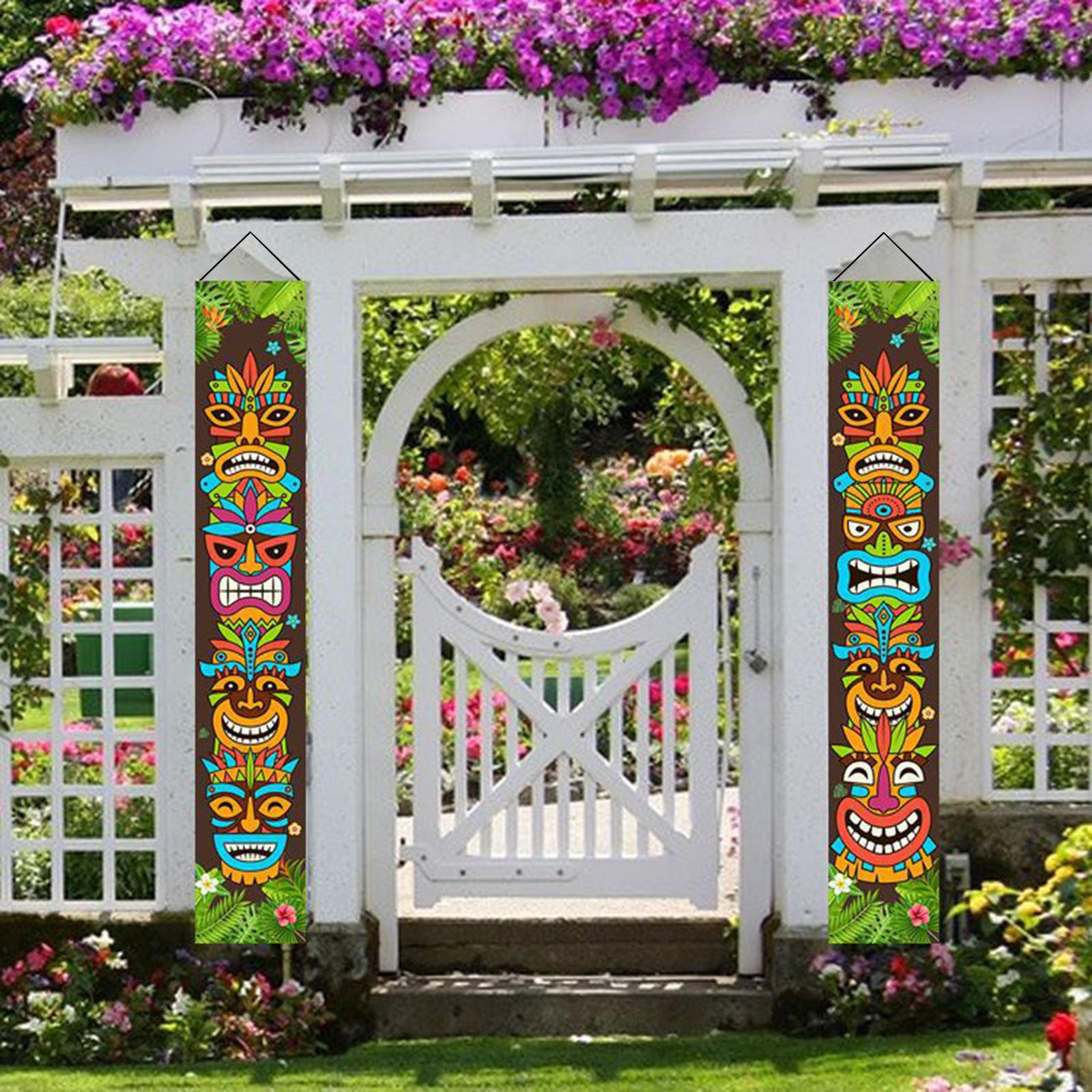 2 Pcs Banners Door Banner Sign Hawaiian Tiki Decorations Tropical Porch for Front polyester
2 Pcs Banners Door Banner Sign Hawaiian Tiki Decorations Tropical Porch for Front polyester