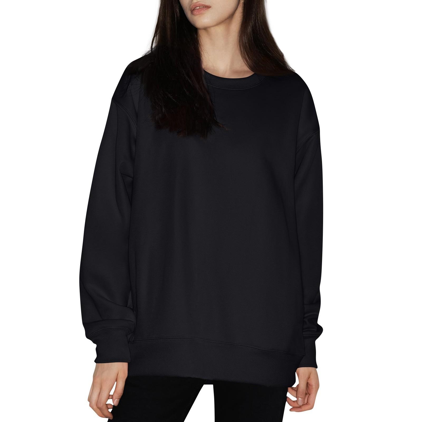 Женская мода однотонный круглый вырез длинный рукав свободный пуловер свитшот топ L чёрный
Женская мода однотонный круглый вырез длинный рукав свободный пуловер свитшот топ L чёрный