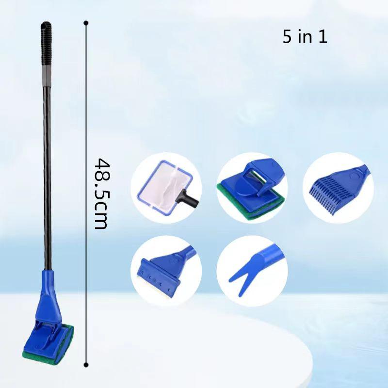 Aquarium Tank Cleaner Set Fish Net Gravel Rake Algae Scraper Fork Sponge Brush Glass Cleaner For Aquarium Cleaning Tools 5 in 1
Aquarium Tank Cleaner Set Fish Net Gravel Rake Algae Scraper Fork Sponge Brush Glass Cleaner For Aquarium Cleaning Tools 5 in 1