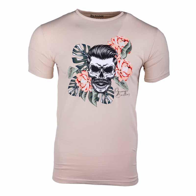 Мужская футболка с принтом черепа PANAME BROTHERS
Мужская футболка с принтом черепа PANAME BROTHERS