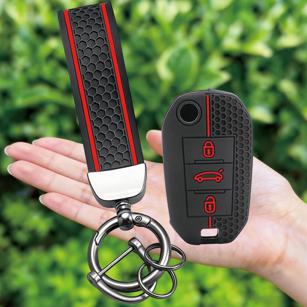 New For Peugeot 208 308 T9 508 2008 For Citroen C4 For Opel Corsa Crossland X Keychain Silicone Car Key Case Cover Accessories
New For Peugeot 208 308 T9 508 2008 For Citroen C4 For Opel Corsa Crossland X Keychain Silicone Car Key Case Cover Accessories