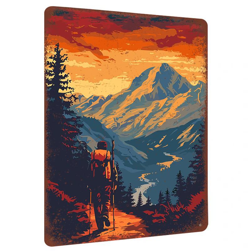 Hiking Mountain Landscape Custom Metal Wall Art Decor for Living Room Study 20x30cm(7.8x11.8inch)
Hiking Mountain Landscape Custom Metal Wall Art Decor for Living Room Study 20x30cm(7.8x11.8inch)