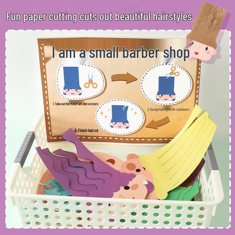Paper Cutting Hairstyles: Fine Motor Skills Training for Kindergarten Art and Toddler Play
Paper Cutting Hairstyles: Fine Motor Skills Training for Kindergarten Art and Toddler Play
