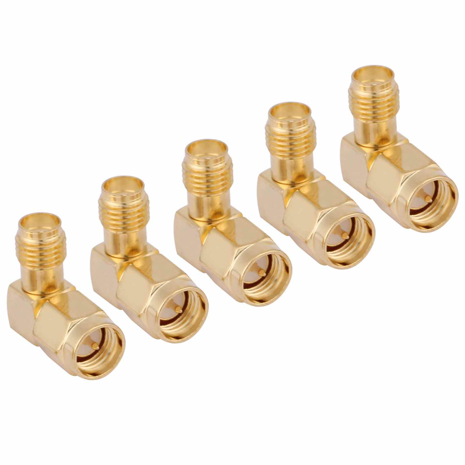 10Pcs SMA Connector Male To Female Adapter Right Angle 90 Degree for RF Connection
10Pcs SMA Connector Male To Female Adapter Right Angle 90 Degree for RF Connection