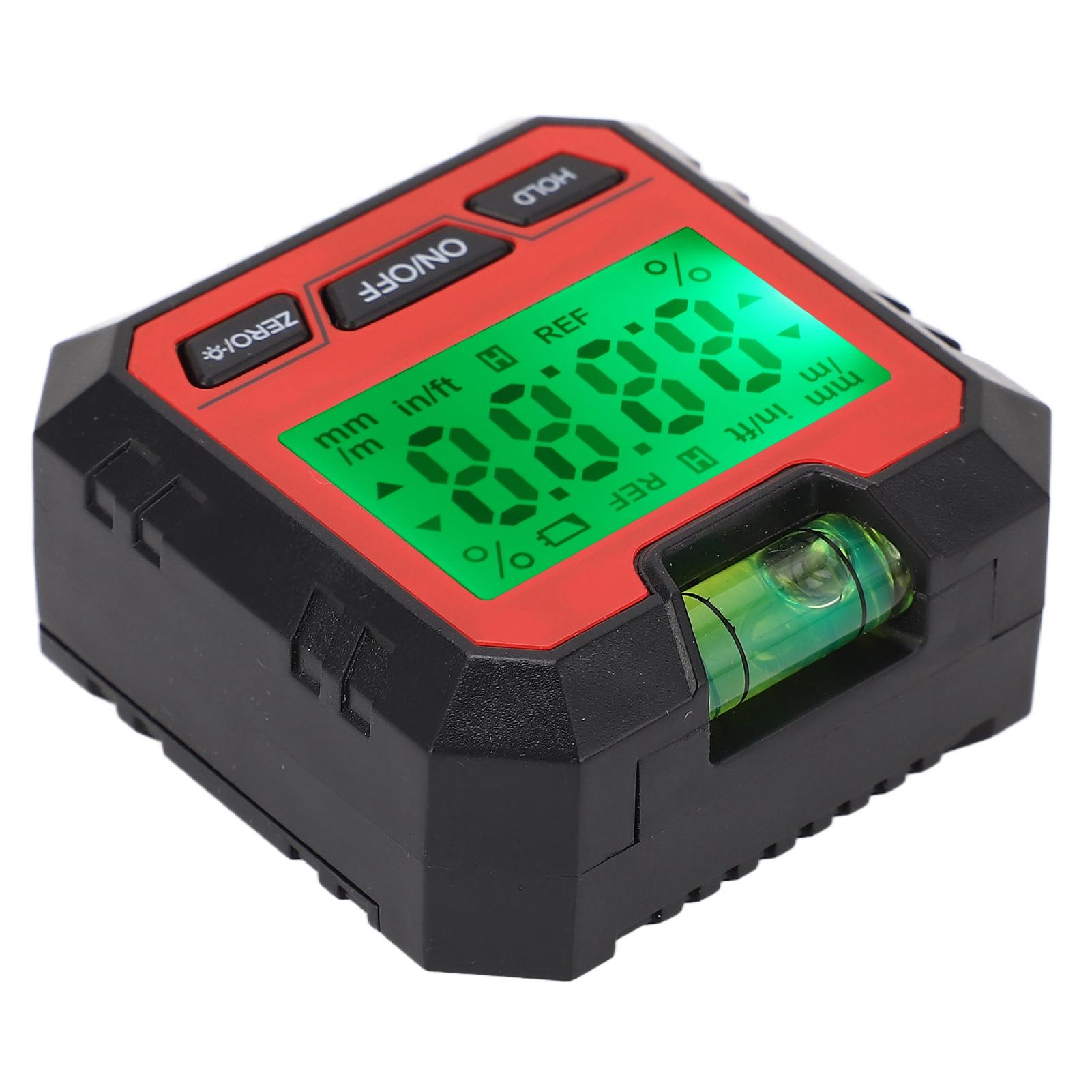 Digital Level Box Angle Finder Woodworking Electronic Protractor with Horizontal Bubble Black красный
Digital Level Box Angle Finder Woodworking Electronic Protractor with Horizontal Bubble Black красный