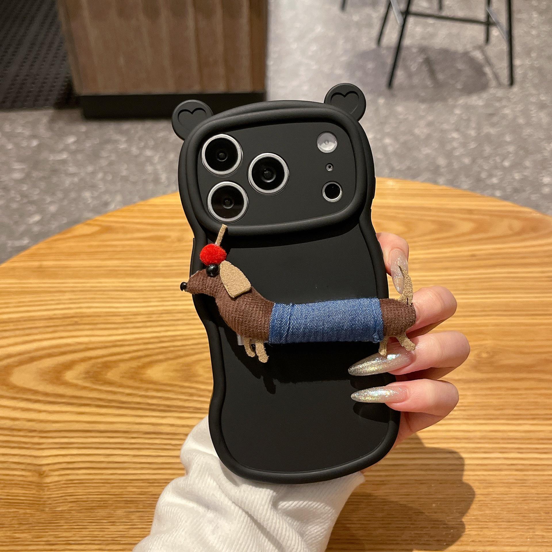 Cartoon Cotton-Filled Puppy Stand for iPhone 16 Pro Max/Apple 17 Case: Frosted Soft Shell Compatible with 15/14. iPhone XS Max
Cartoon Cotton-Filled Puppy Stand for iPhone 16 Pro Max/Apple 17 Case: Frosted Soft Shell Compatible with 15/14. iPhone XS Max