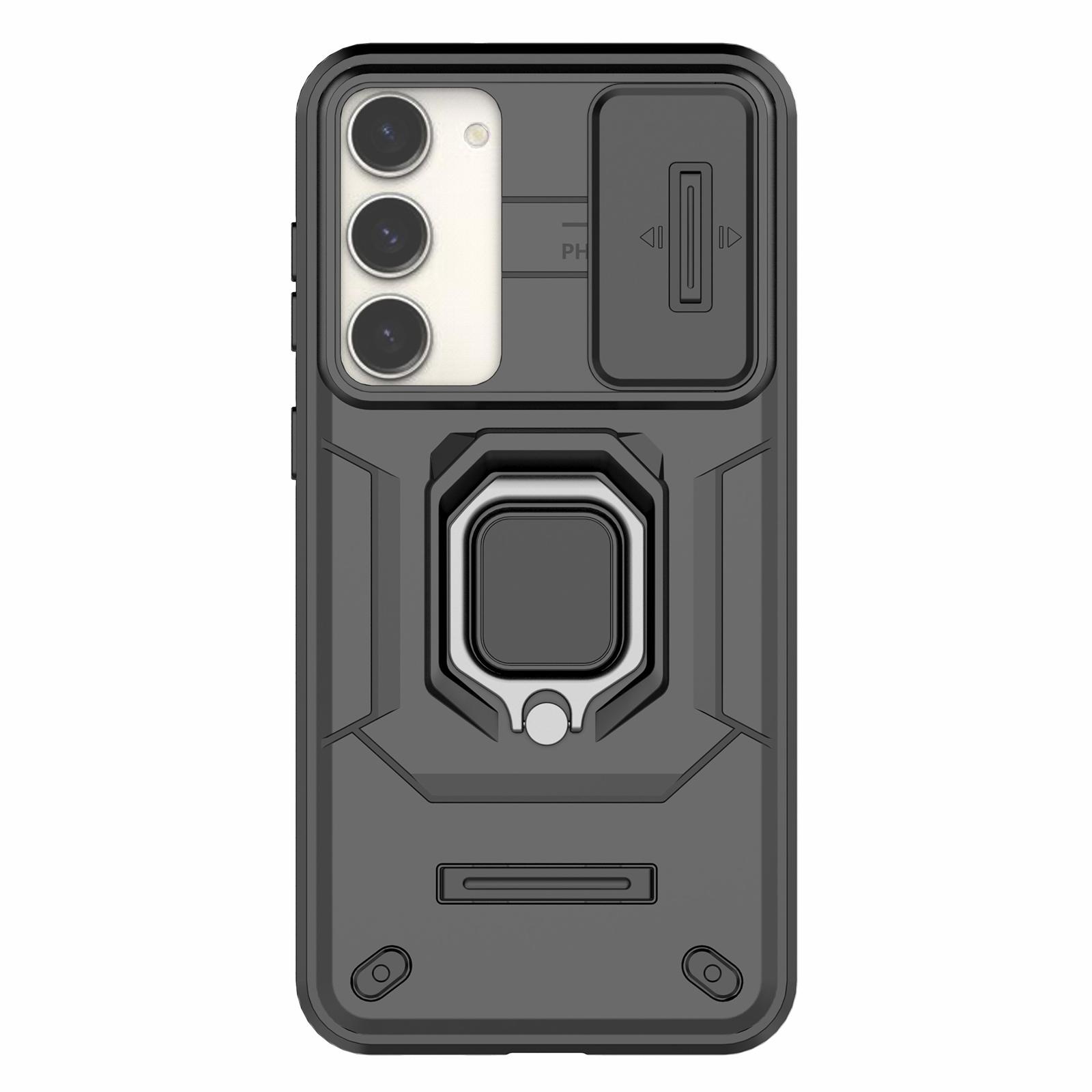 For Samsung Galaxy S23+ Slide Lens Protection PC+TPU Phone Case Protective Cover with Kickstand Black
For Samsung Galaxy S23+ Slide Lens Protection PC+TPU Phone Case Protective Cover with Kickstand Black