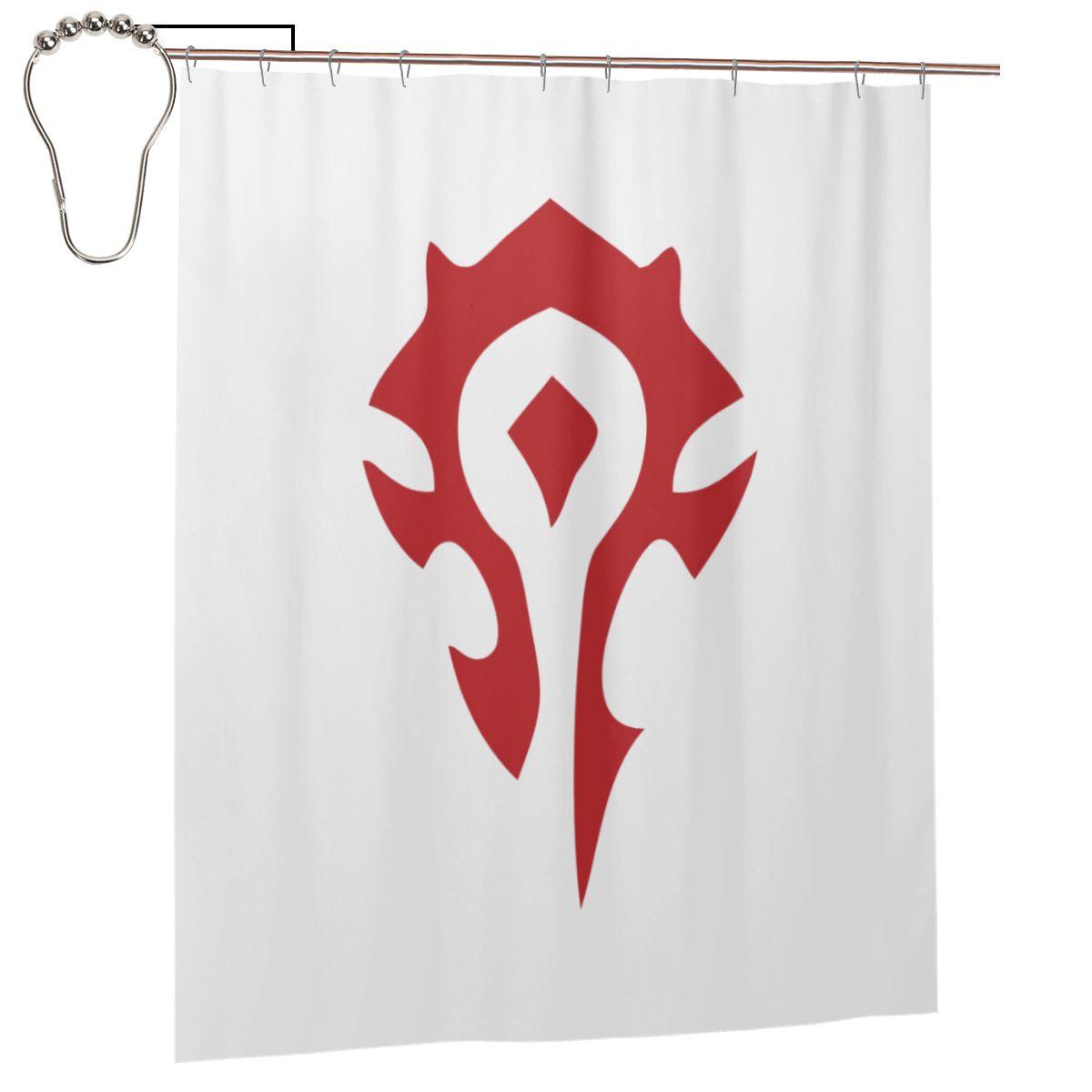 World Of Warcraft Logoshower Curtain Bathroom Polyester Waterproof Bath Curtains With Hooks W60H190(CM)-1 Pcs
World Of Warcraft Logoshower Curtain Bathroom Polyester Waterproof Bath Curtains With Hooks W60H190(CM)-1 Pcs