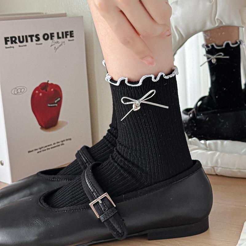 Women with Lace Socks, Black Socks, Bow Cotton Socks, Loafers and Mid-calf Socks for Spring and Summer 1 pair сірий
Women with Lace Socks, Black Socks, Bow Cotton Socks, Loafers and Mid-calf Socks for Spring and Summer 1 pair сірий