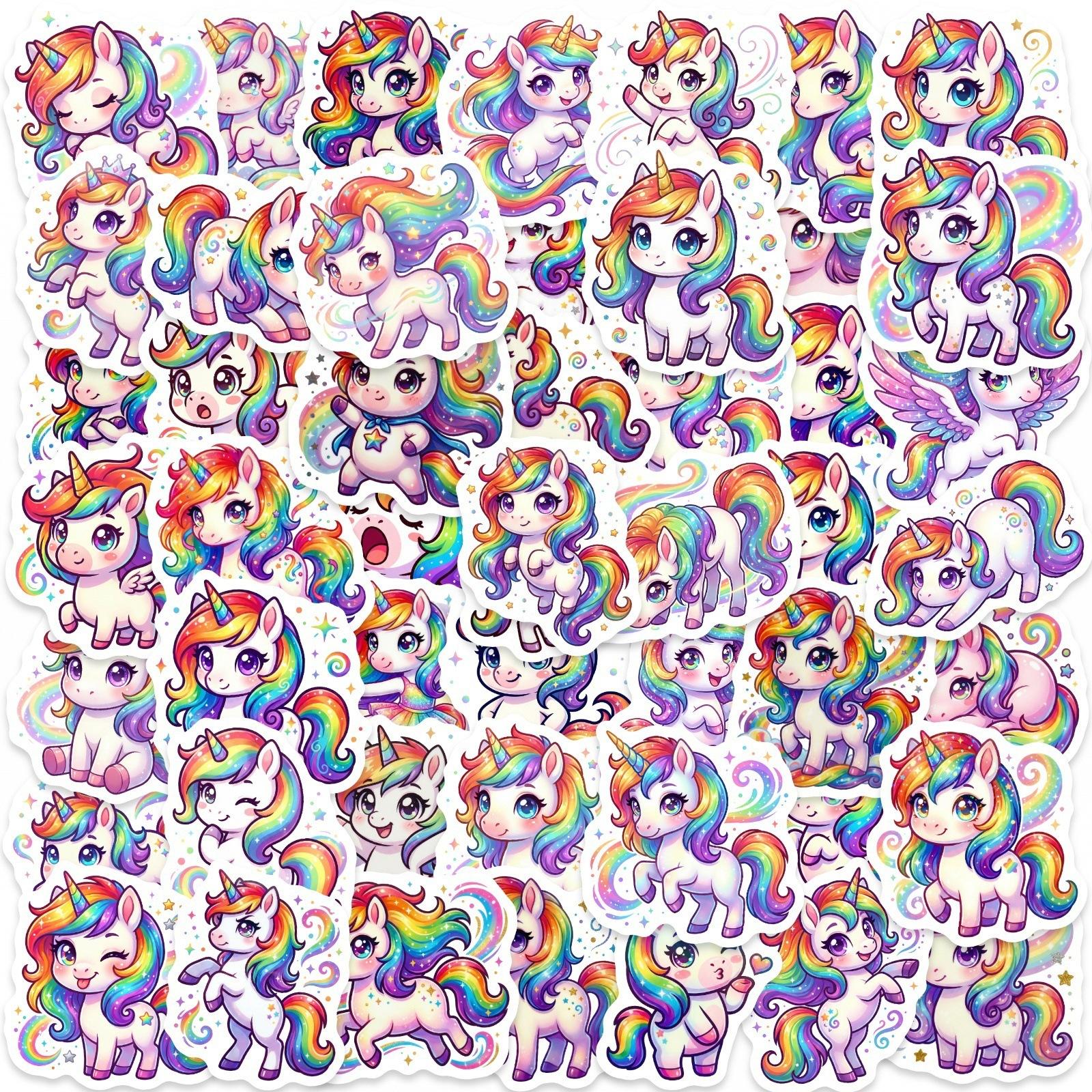 Rainbow Unicorn Stickers Gradual Change Colorful Cute Horse 50 Children S Decorative Stickers
Rainbow Unicorn Stickers Gradual Change Colorful Cute Horse 50 Children S Decorative Stickers