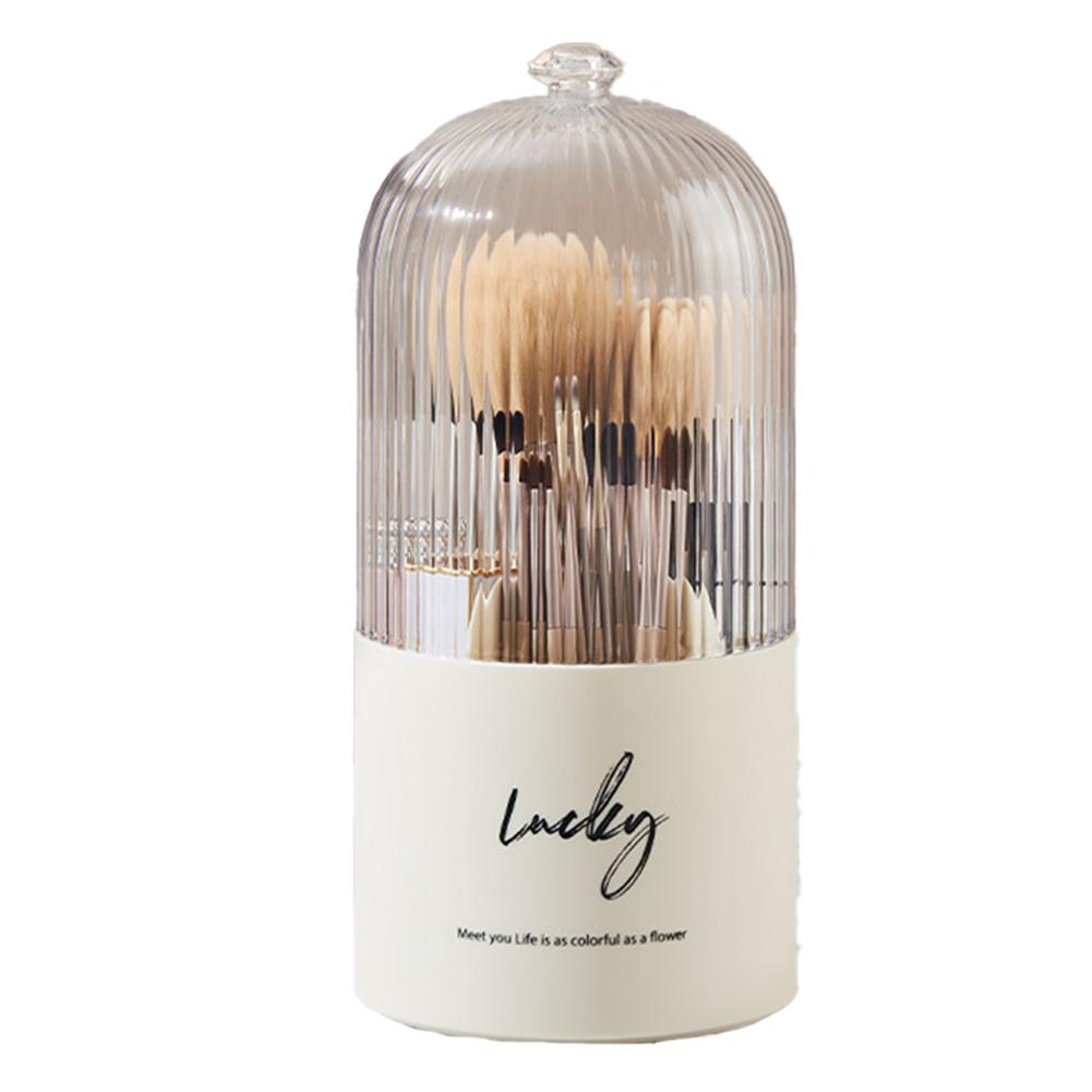 Rotating Makeup Brush Bucket Space Saving Plastic Cosmetic Storage Box with Dustproof Design for Efficient Organization белый
Rotating Makeup Brush Bucket Space Saving Plastic Cosmetic Storage Box with Dustproof Design for Efficient Organization белый