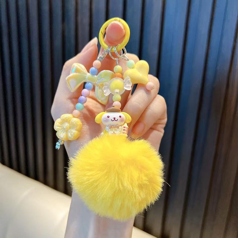 Cartoon Keychain: Fluffy Ball & Beaded Pendant for Phone, Backpack, or Ornament жёлтый
Cartoon Keychain: Fluffy Ball & Beaded Pendant for Phone, Backpack, or Ornament жёлтый