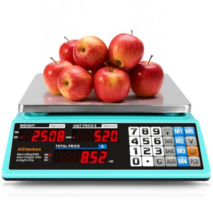 88lb Commercial Food Scale Lb/Kg/Oz Conversion Price Computing Scale with Dual Display Rechargeable Waterproof Reversible Platt United States
88lb Commercial Food Scale Lb/Kg/Oz Conversion Price Computing Scale with Dual Display Rechargeable Waterproof Reversible Platt United States
