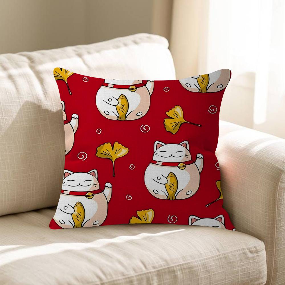 Maneki Neko Lucky Money Cat Pillow Gift Home Office Decoration Pillow Bedroom Sofa Car Cushion CoverPillow Case 30x30 cm
Maneki Neko Lucky Money Cat Pillow Gift Home Office Decoration Pillow Bedroom Sofa Car Cushion CoverPillow Case 30x30 cm