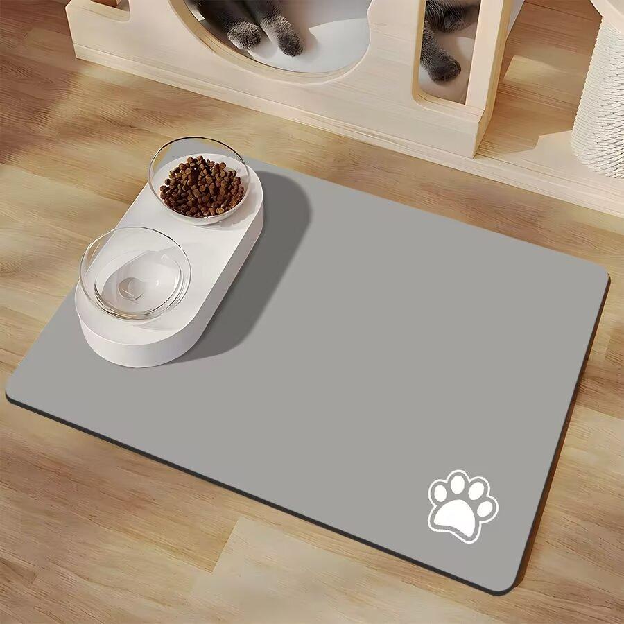Minimalist Pet Feeding Mat for Pets Dirt-Resistant Scratch-Proof Spill-Proof Dark Color Paw Print & Bone Patterns Non-Slip (as the picture,30x40cm)
Minimalist Pet Feeding Mat for Pets Dirt-Resistant Scratch-Proof Spill-Proof Dark Color Paw Print & Bone Patterns Non-Slip (as the picture,30x40cm)