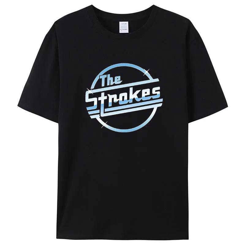 Men Cotton T-Shirt Summer Tops The Strokes T Shirt Men Indie Short Sleeve Bigger Size Homme Black Top Drop Shipping XXXXL
Men Cotton T-Shirt Summer Tops The Strokes T Shirt Men Indie Short Sleeve Bigger Size Homme Black Top Drop Shipping XXXXL
