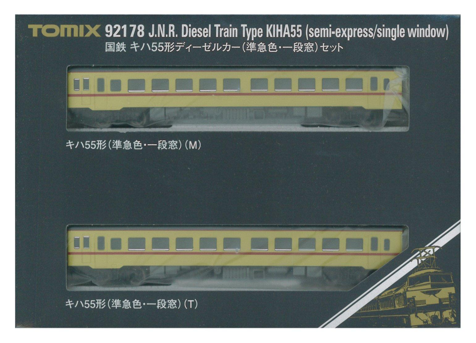 TOMIX N Gauge Kiha55 Type Color Single Window Set 92178 Railway Model Diesel Car Semi-Express
TOMIX N Gauge Kiha55 Type Color Single Window Set 92178 Railway Model Diesel Car Semi-Express