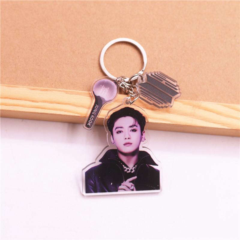 BTS Acrylic Keychain, Bangtan Boys Member Photo Charm with Lightstick & Logo Pendant, Kpop ARMY Fans Bag Accessory JUNGKOOK
BTS Acrylic Keychain, Bangtan Boys Member Photo Charm with Lightstick & Logo Pendant, Kpop ARMY Fans Bag Accessory JUNGKOOK