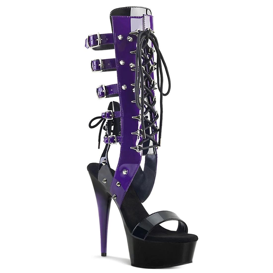 15CM Women s Boots Sexy Pole Dancing Shoes High Heels Boots Superstar Boots Club Shoes 46 фіолетовий
15CM Women s Boots Sexy Pole Dancing Shoes High Heels Boots Superstar Boots Club Shoes 46 фіолетовий