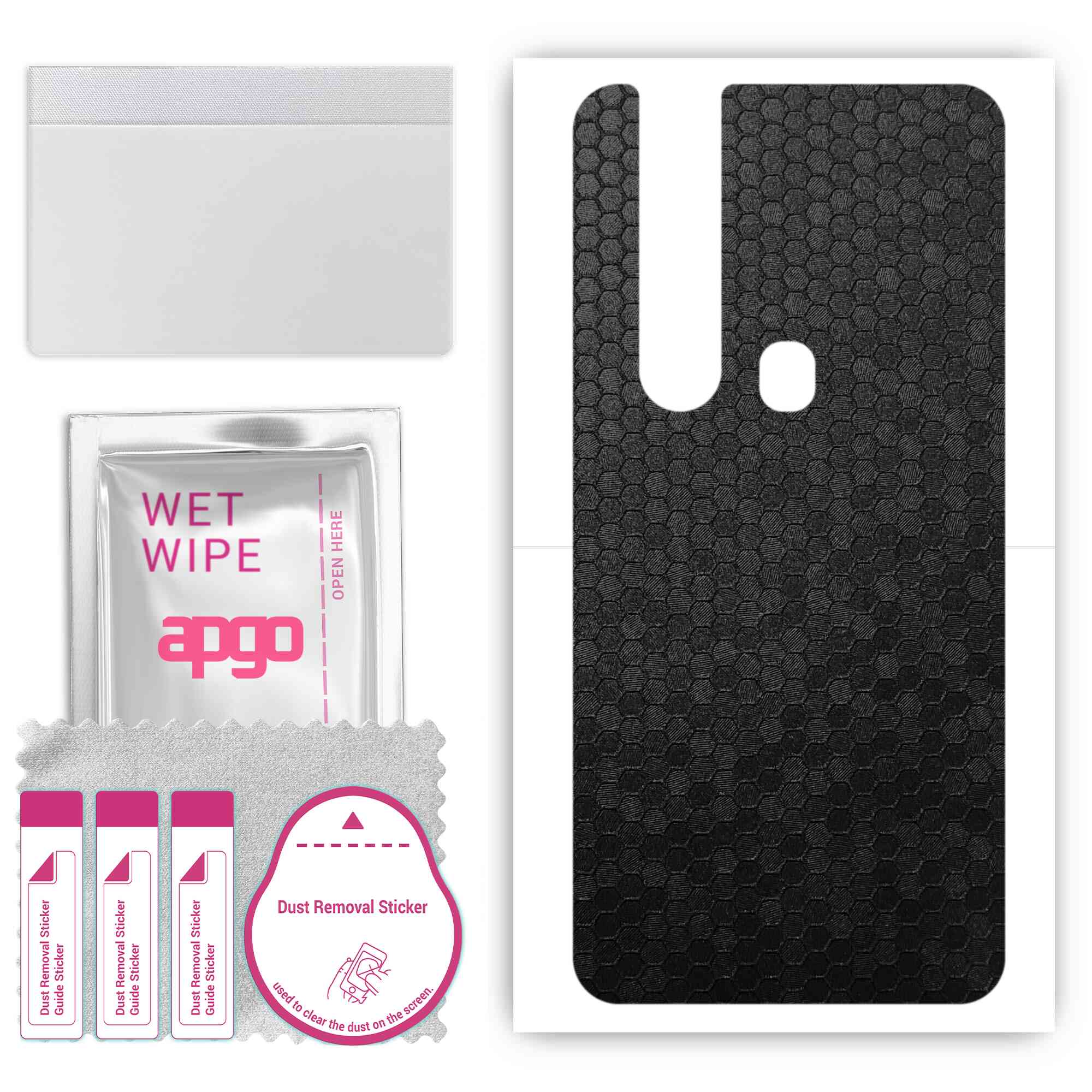 apgo Protective Skin Sticker for the back compatible with Tecno Camon 15 Premier, Wrap Film, Foil, Vinyl - Pattern Black Honeycomb
apgo Protective Skin Sticker for the back compatible with Tecno Camon 15 Premier, Wrap Film, Foil, Vinyl - Pattern Black Honeycomb