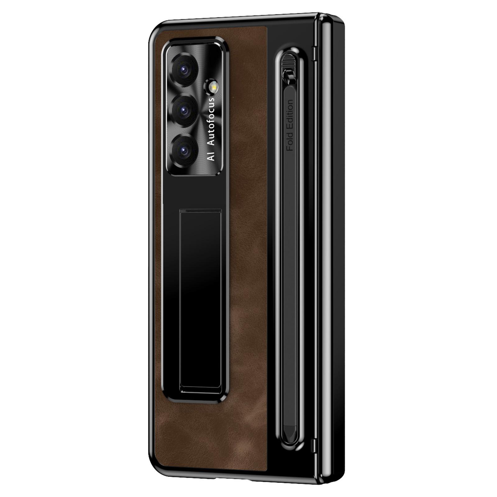 For Samsung Galaxy Z Fold7 5G Case Pen Slot Leather+PC Kickstand Phone Cover with Tempered Glass Film,Stylus Wine Red
For Samsung Galaxy Z Fold7 5G Case Pen Slot Leather+PC Kickstand Phone Cover with Tempered Glass Film,Stylus Wine Red