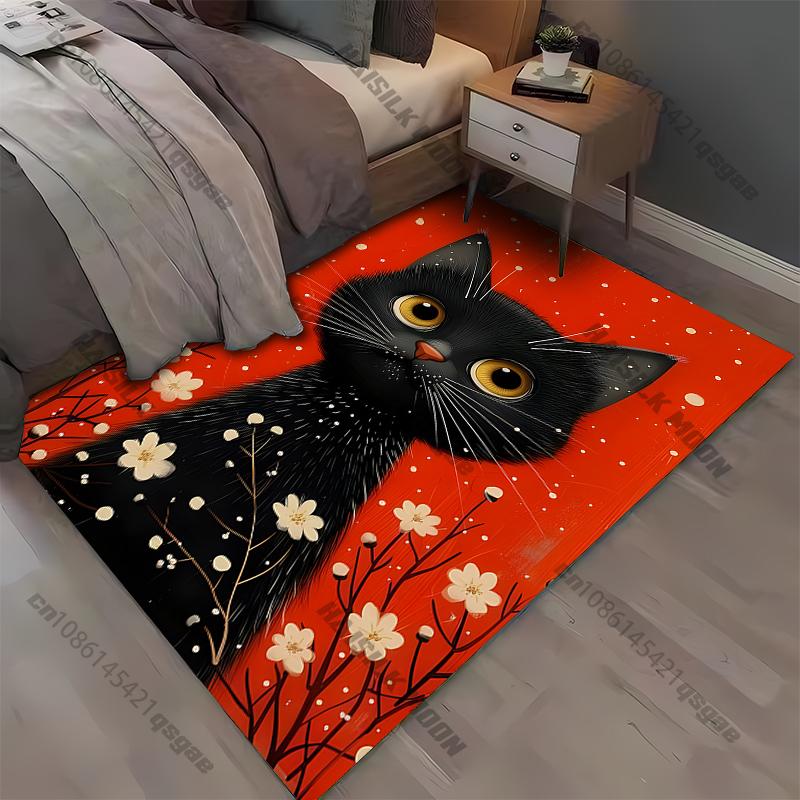 Sizes Black Cat Pattern Rug Carpet for Living Room Bathroom Mat Creative Doormat Carpet for Bedroom Home Decor 40x60cm
Sizes Black Cat Pattern Rug Carpet for Living Room Bathroom Mat Creative Doormat Carpet for Bedroom Home Decor 40x60cm