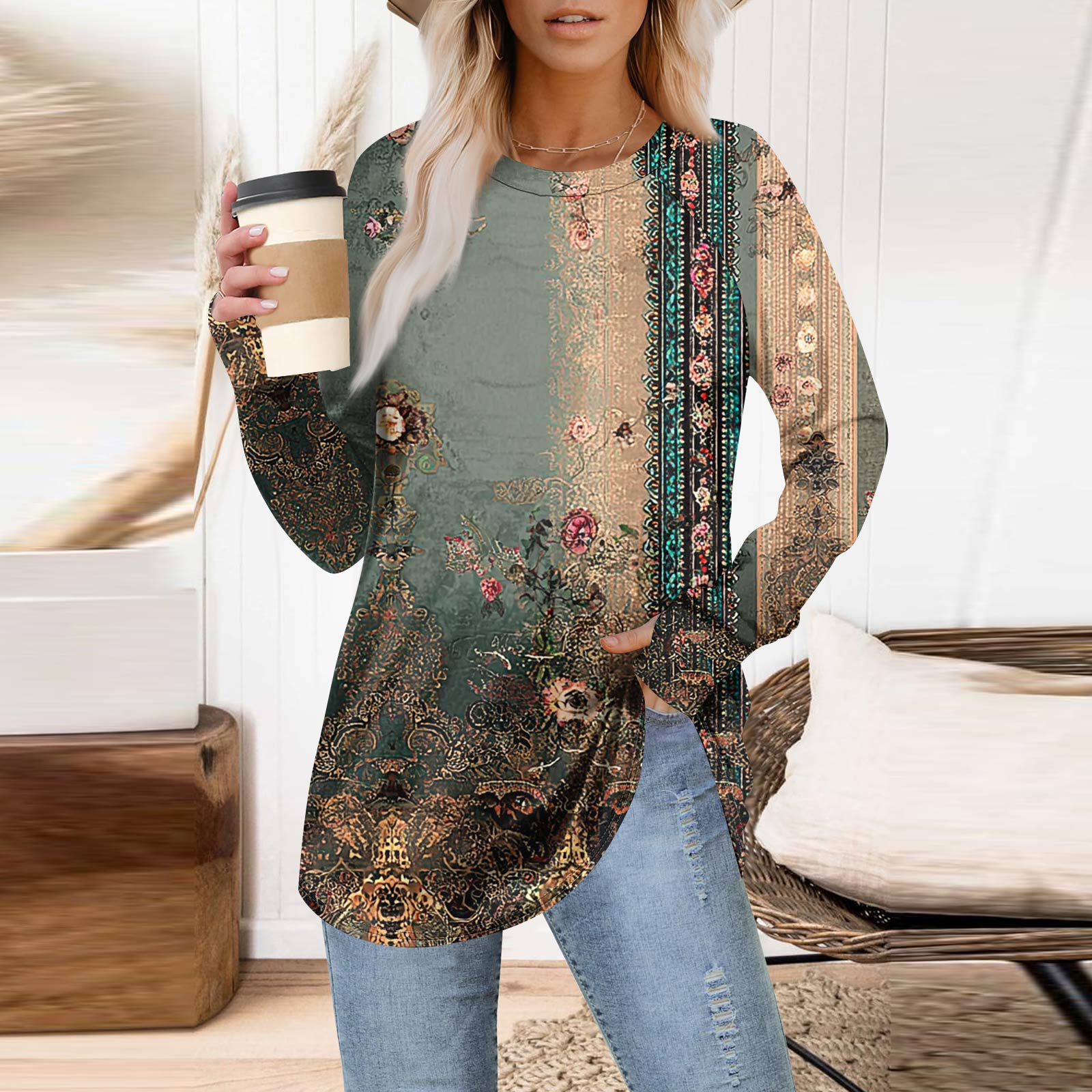 Женская толстовка большого размера с графическим принтом, длинный рукав, спущенное плечо, круглая рубашка, топы, винтажная одежда XXL
Женская толстовка большого размера с графическим принтом, длинный рукав, спущенное плечо, круглая рубашка, топы, винтажная одежда XXL