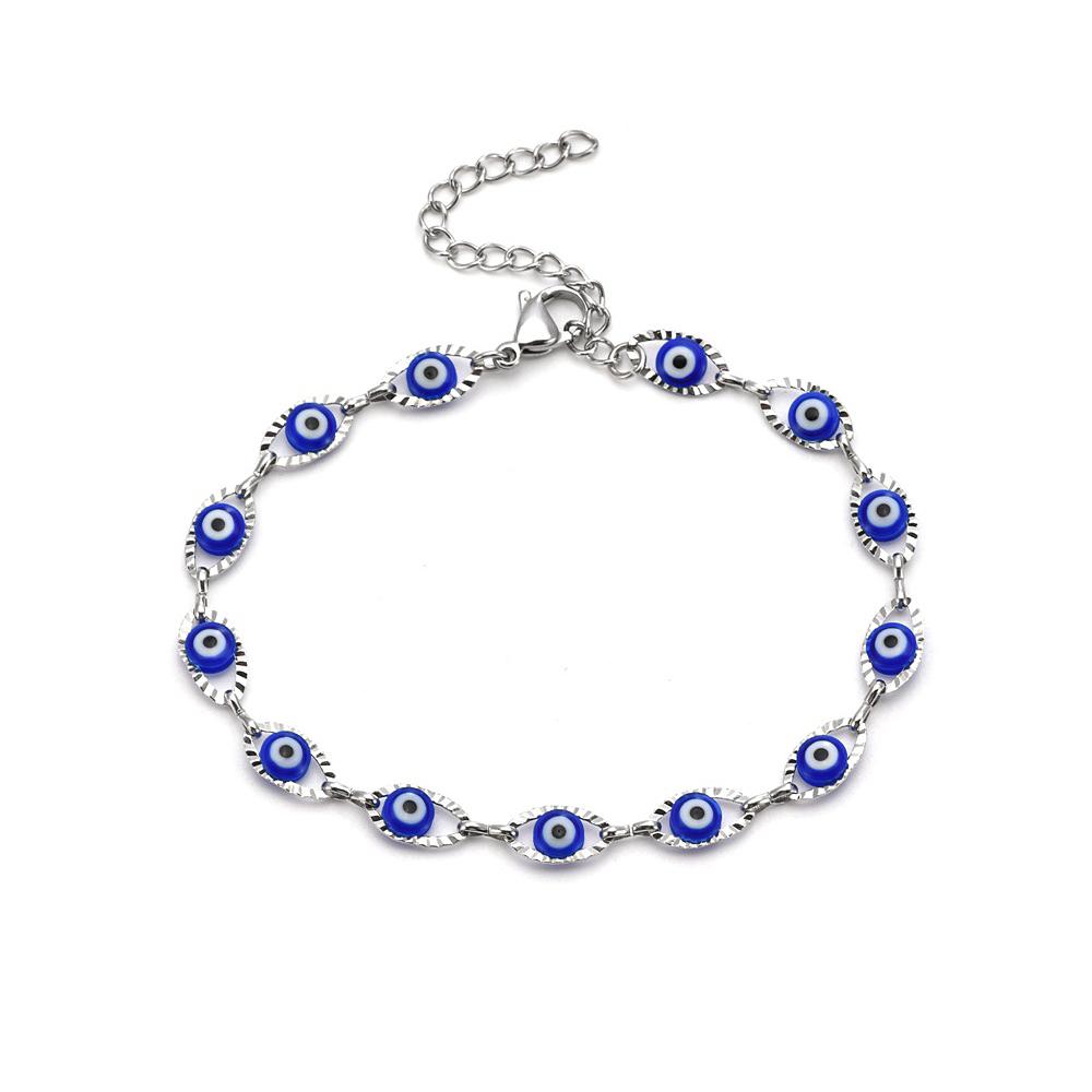 New Simple Stainless Steel Turkish Lucky Evil Eye Bracelets for Women Men Punk Amulet Fashion Jewelry Couple Gifts Dropshipping
New Simple Stainless Steel Turkish Lucky Evil Eye Bracelets for Women Men Punk Amulet Fashion Jewelry Couple Gifts Dropshipping
