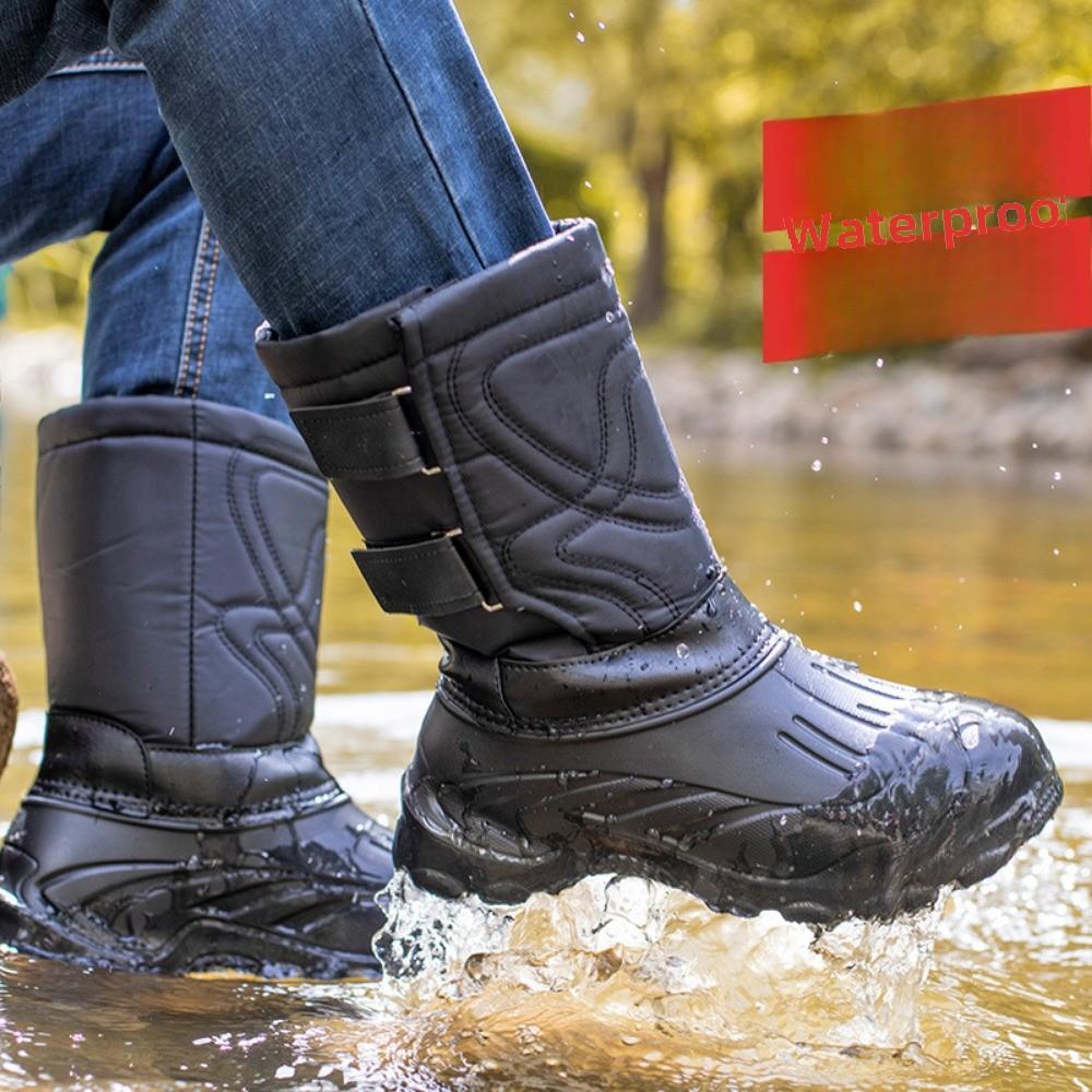 Autumn and Winter Dual-use Thickened Large-size Men s Waterproof Outdoor Snow Boots Medium Tube Liner Fleece Cotton Fishing Boots 39
Autumn and Winter Dual-use Thickened Large-size Men s Waterproof Outdoor Snow Boots Medium Tube Liner Fleece Cotton Fishing Boots 39