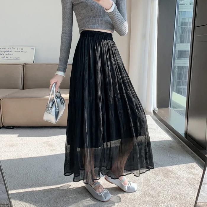Summer new pleated skirt high waist pleated skirt large umbrella skirt medium and long fashion gauze skirt 2XL
Summer new pleated skirt high waist pleated skirt large umbrella skirt medium and long fashion gauze skirt 2XL