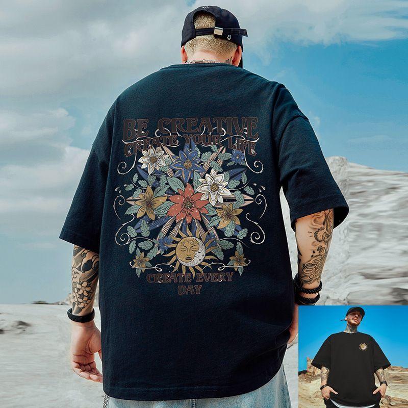 Summer Shortsleeved Tshirt Mens and Womens Version Casual and Versatile Loose Roundneck Halfsleeve Top M
Summer Shortsleeved Tshirt Mens and Womens Version Casual and Versatile Loose Roundneck Halfsleeve Top M