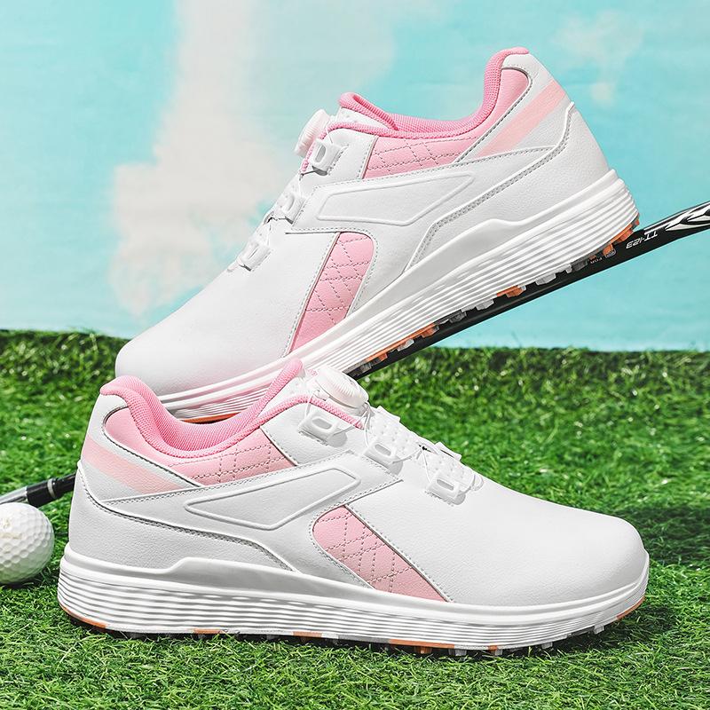 New men s large size rotating buckle waterproof and non-slip outdoor wear-resistant professional golf shoes 39
New men s large size rotating buckle waterproof and non-slip outdoor wear-resistant professional golf shoes 39