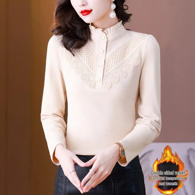 Женская двухсторонняя бархатная футболка с длинным рукавом и облегающего кроя - Модная, теплая и универсальная для осени/зимы XXS бежевый
Женская двухсторонняя бархатная футболка с длинным рукавом и облегающего кроя - Модная, теплая и универсальная для осени/зимы XXS бежевый