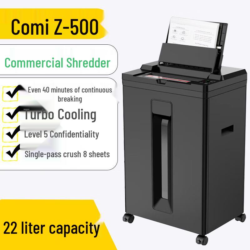 Comet Z-500 Automatic High-Security Shredder CN plug (adapter included)
Comet Z-500 Automatic High-Security Shredder CN plug (adapter included)