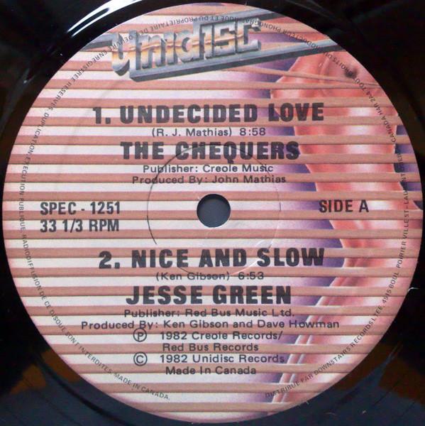 LP Record CHEQUERS JESSE GREEN EROTIC DRU Undecided Love Nice And Slow Po SPEC1251 Unidisc 1982 Canada SoulFunk Used
LP Record CHEQUERS JESSE GREEN EROTIC DRU Undecided Love Nice And Slow Po SPEC1251 Unidisc 1982 Canada SoulFunk Used