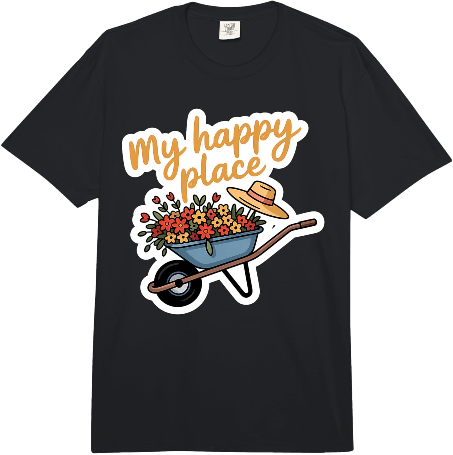 Cheerful Wheelbarrow Flowers Straw Hat Gardening Comfort Colors Adult Heavyweight T-Shirt 5XL різнокольоровий
Cheerful Wheelbarrow Flowers Straw Hat Gardening Comfort Colors Adult Heavyweight T-Shirt 5XL різнокольоровий