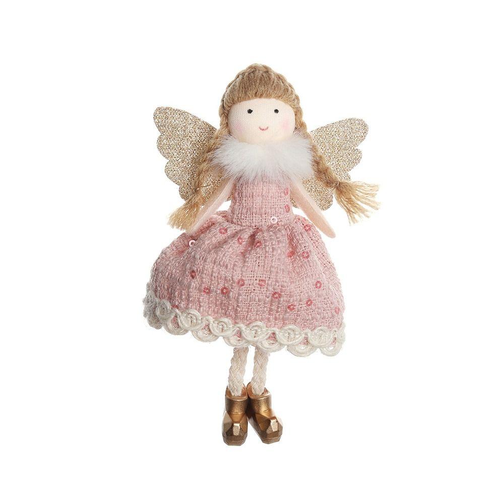 Плюшевая подвеска ручной работы «Девочка-ангел», мультяшная подвеска на рождественскую елку, декор для отеля, офиса розовый
Плюшевая подвеска ручной работы «Девочка-ангел», мультяшная подвеска на рождественскую елку, декор для отеля, офиса розовый