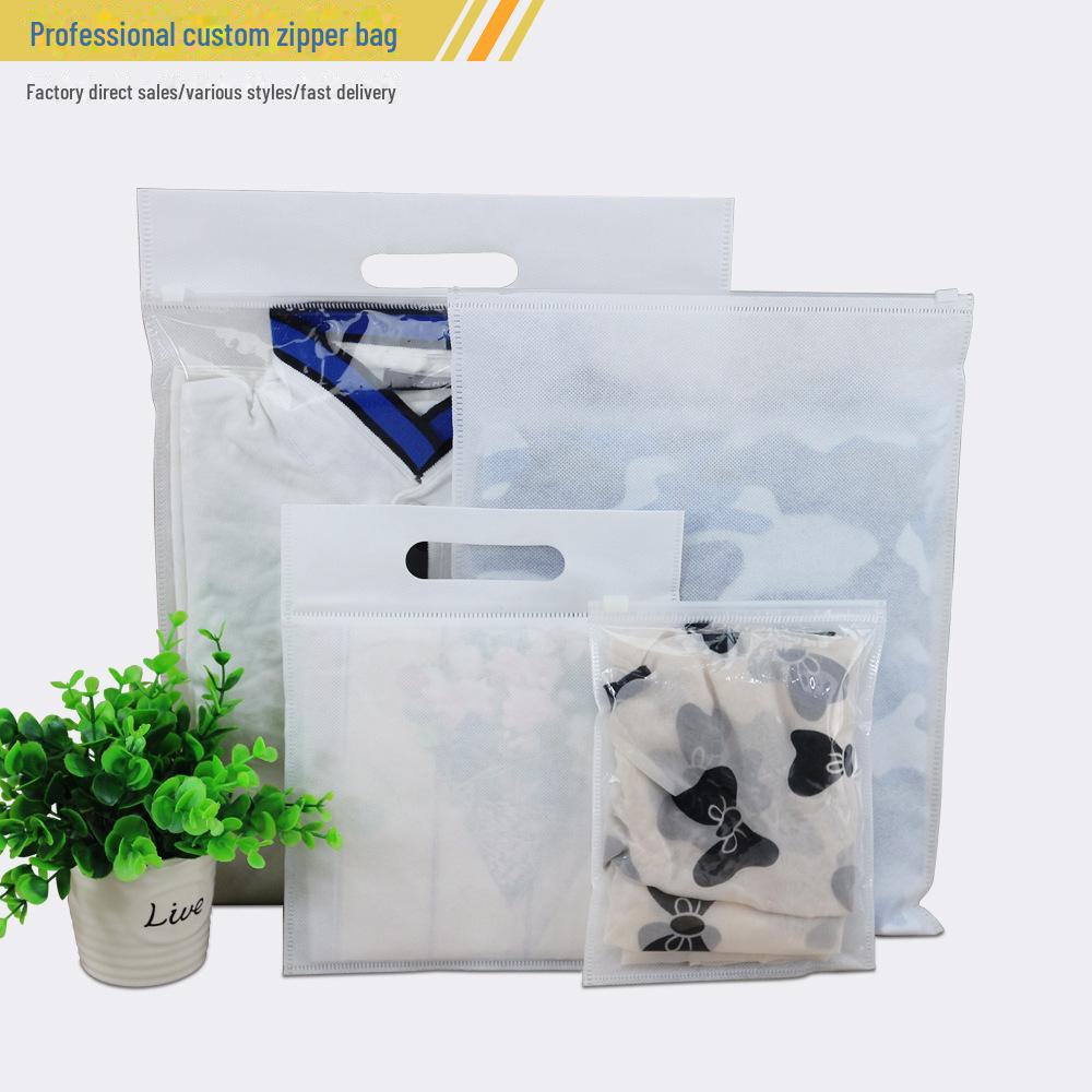 Портативная сумка для одежды из нетканого материала на молнии - прозрачная, самогерметизирующаяся, для хранения свитеров with handle (24*20) белый
Портативная сумка для одежды из нетканого материала на молнии - прозрачная, самогерметизирующаяся, для хранения свитеров with handle (24*20) белый