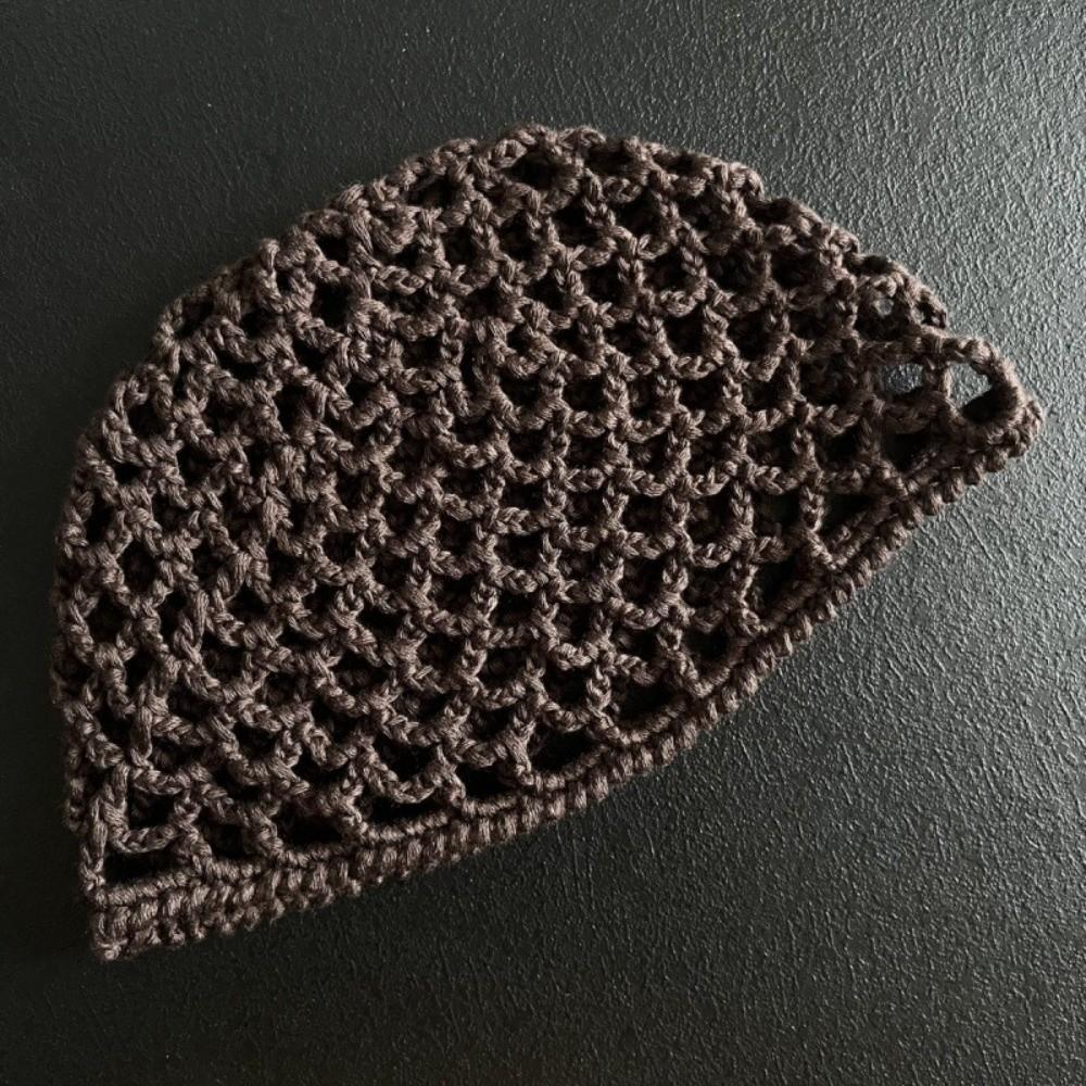 Handmade Beanie Cap Hollow Out Pullover Hat Fashion Knitted Cap for Spring Summer кавовий
Handmade Beanie Cap Hollow Out Pullover Hat Fashion Knitted Cap for Spring Summer кавовий