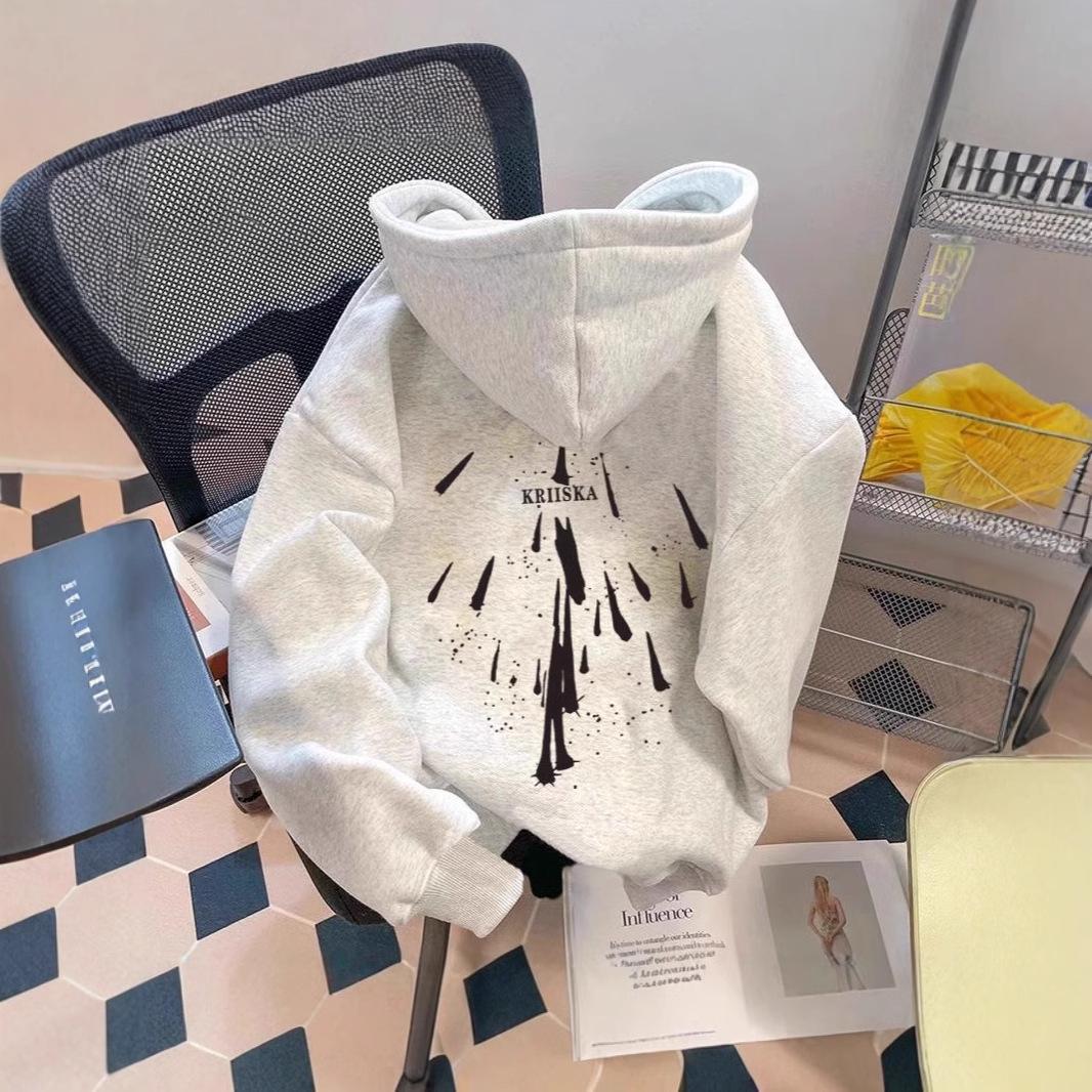 2024 Heavyweight 500G Letter Print Hoodie: Loose Hong Kong Style, Perfect for Spring & Autumn XL
2024 Heavyweight 500G Letter Print Hoodie: Loose Hong Kong Style, Perfect for Spring & Autumn XL