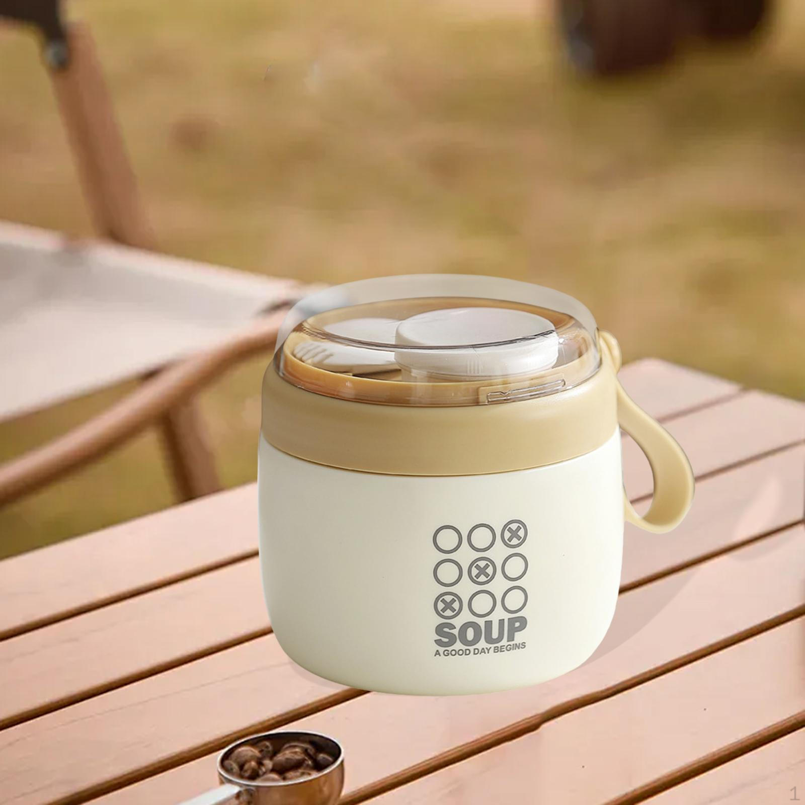 Food Storage Container for Lunch And Soup, Travel Mug with Easy Clean Design жёлтый
Food Storage Container for Lunch And Soup, Travel Mug with Easy Clean Design жёлтый