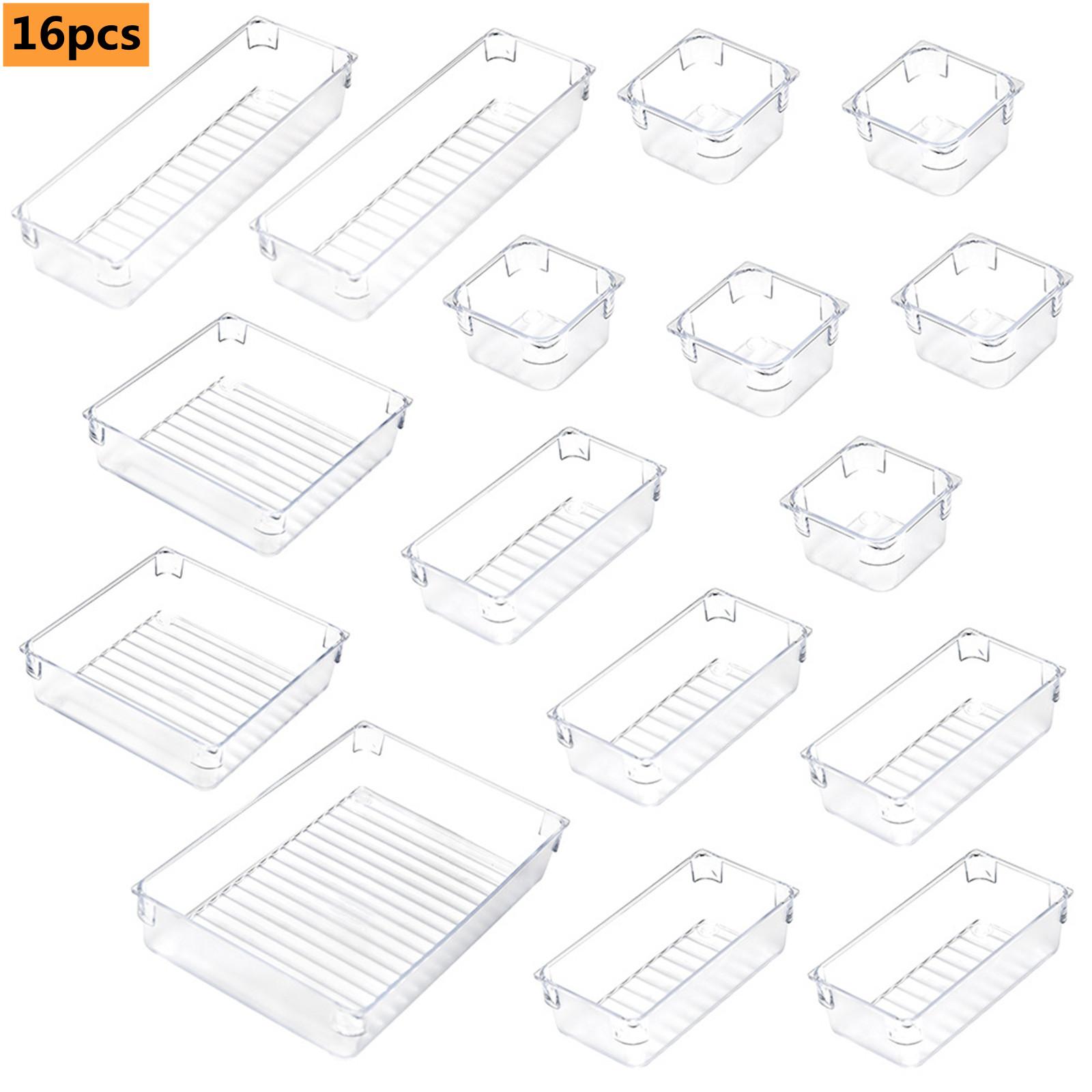 16pcs Drawer Organizer Set Transparent Office Desk Drawer Dividers Trays Dresser Storage Bins Separation Box transparent #1
16pcs Drawer Organizer Set Transparent Office Desk Drawer Dividers Trays Dresser Storage Bins Separation Box transparent #1