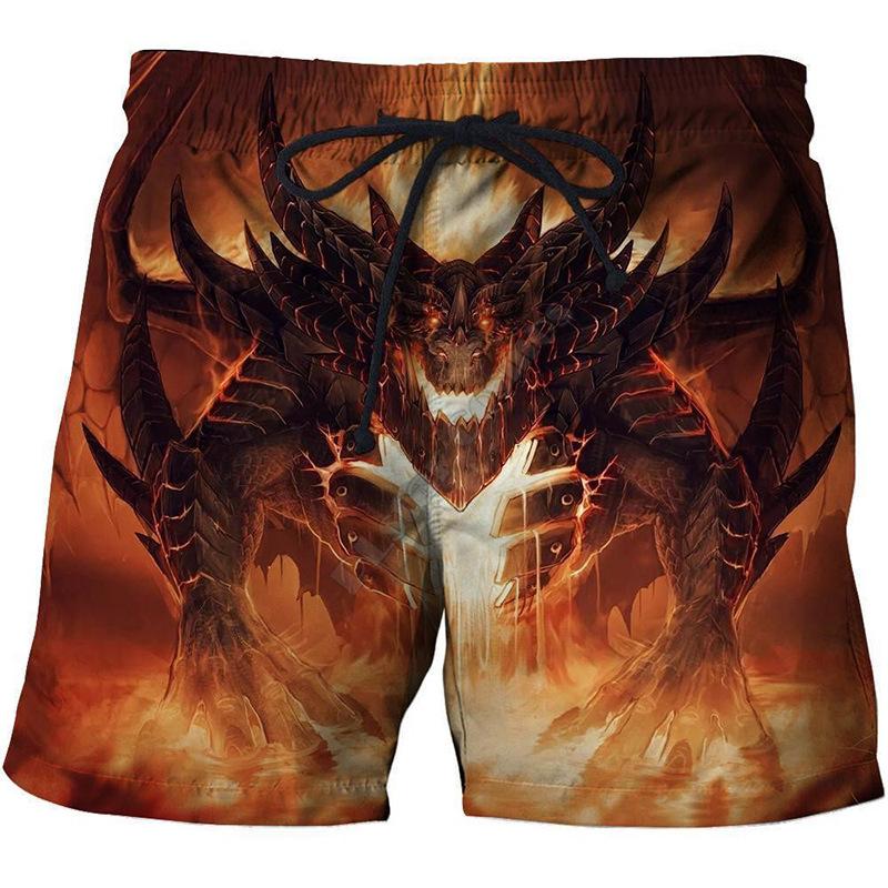 Мужские летние тонкие корейские свободные пляжные шорты с 3D цифровым принтом дракона 6XL
Мужские летние тонкие корейские свободные пляжные шорты с 3D цифровым принтом дракона 6XL